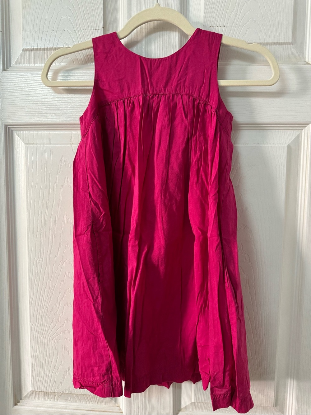 Primary Hot Pink Sleeveless A-Line Dress